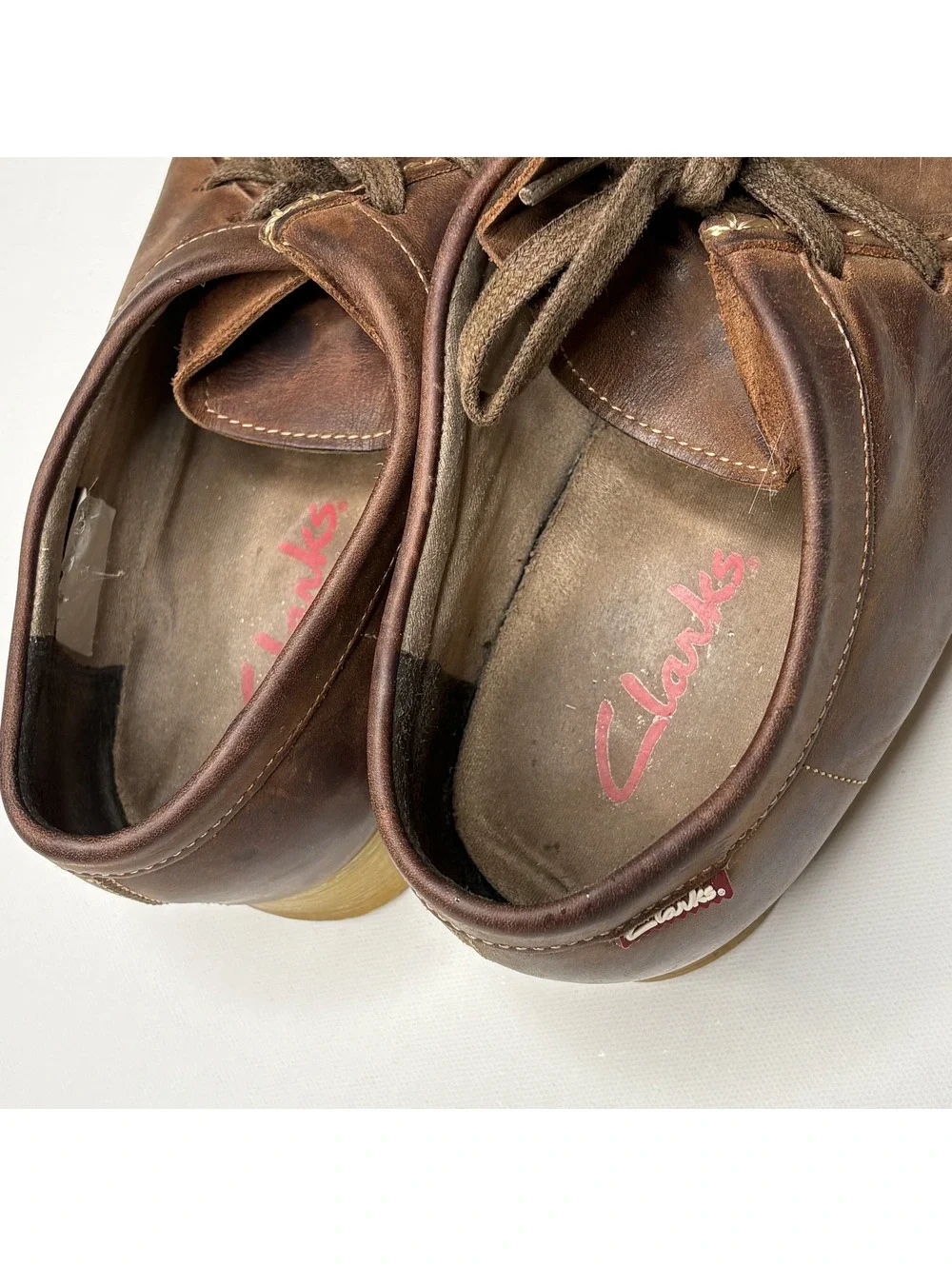 Vintage Clarks Suede Moccasin Crepe Sole Shoes
